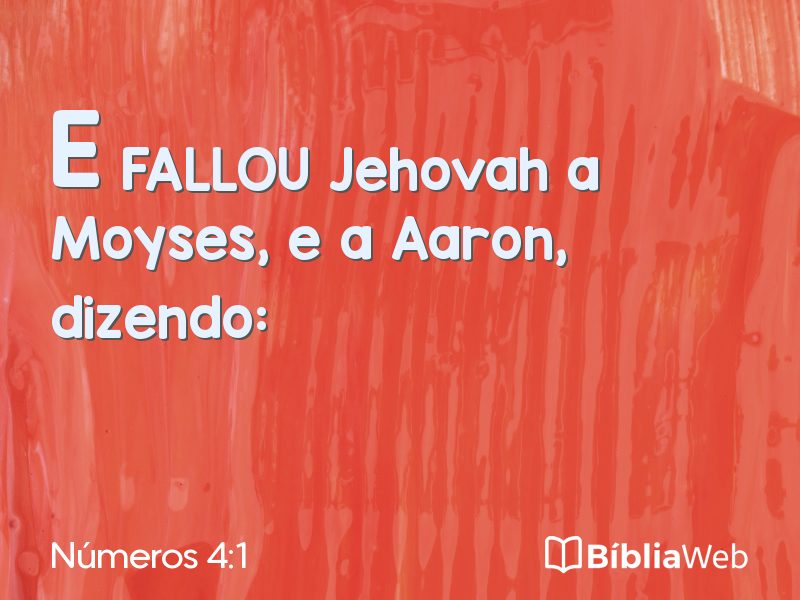Números 4:1 em imagem para compartilhar