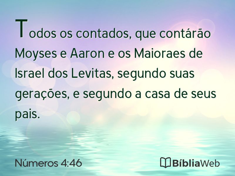 Números 4:46 em imagem para compartilhar
