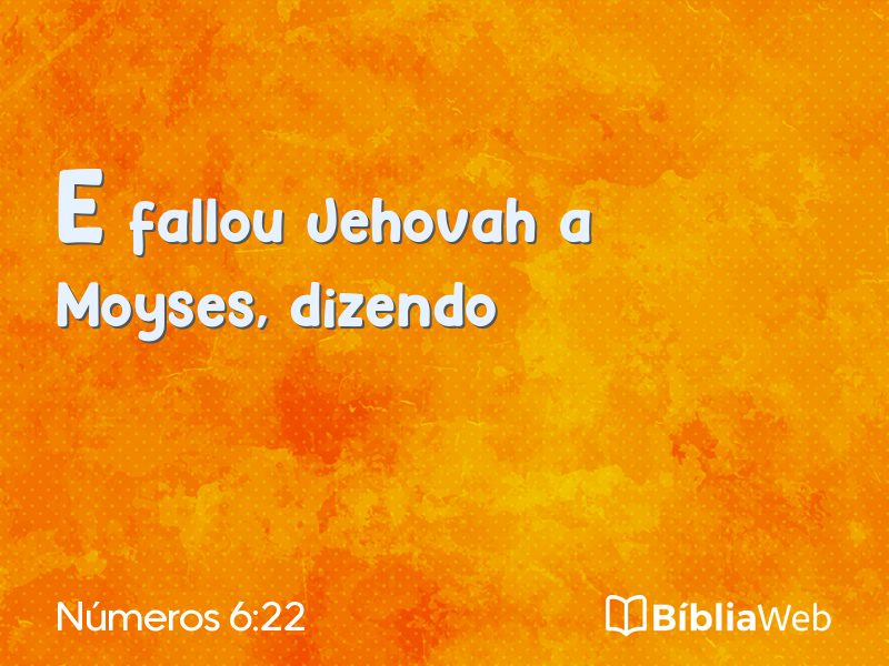 Números 6:22 em imagem para compartilhar