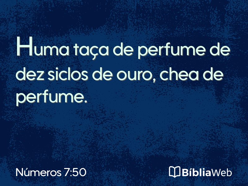Números 7:50 em imagem para compartilhar