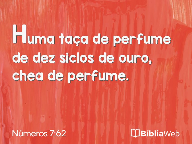 Números 7:62 em imagem para compartilhar