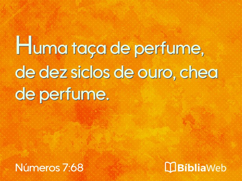 Números 7:68 em imagem para compartilhar