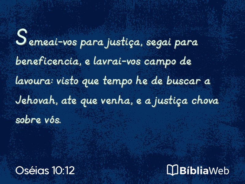 Oséias 10:12 em imagem para compartilhar