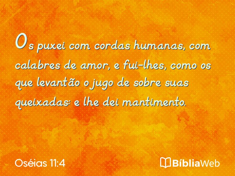 Oséias 11:4 em imagem para compartilhar