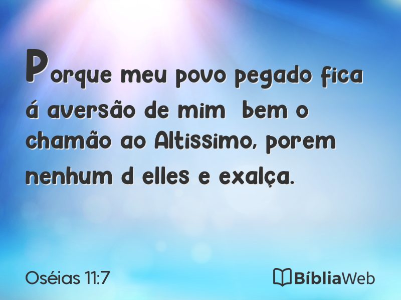 Oséias 11:7 em imagem para compartilhar