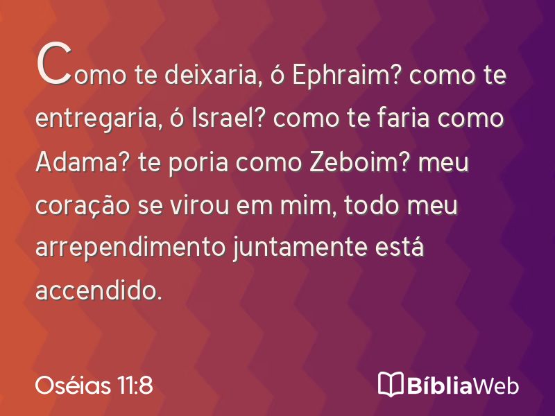 Oséias 11:8 em imagem para compartilhar