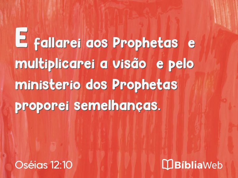 Oséias 12:10 em imagem para compartilhar
