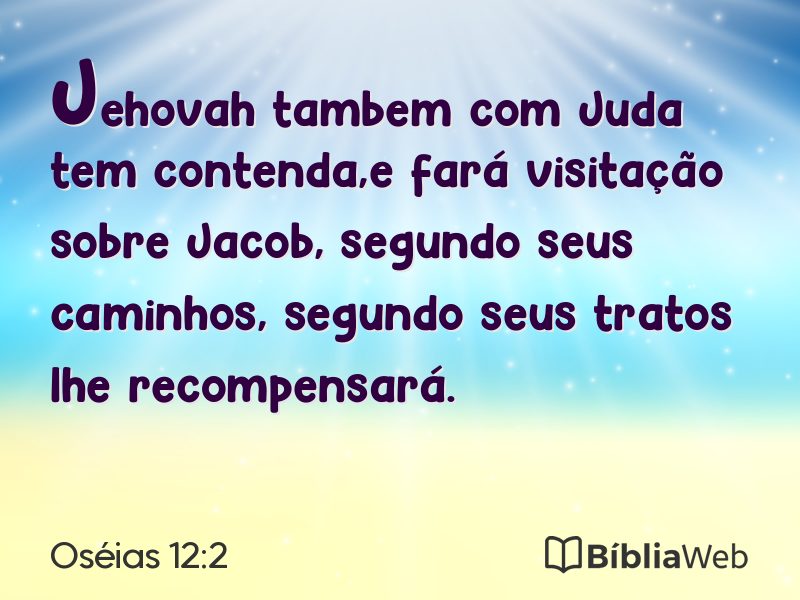Oséias 12:2 em imagem para compartilhar