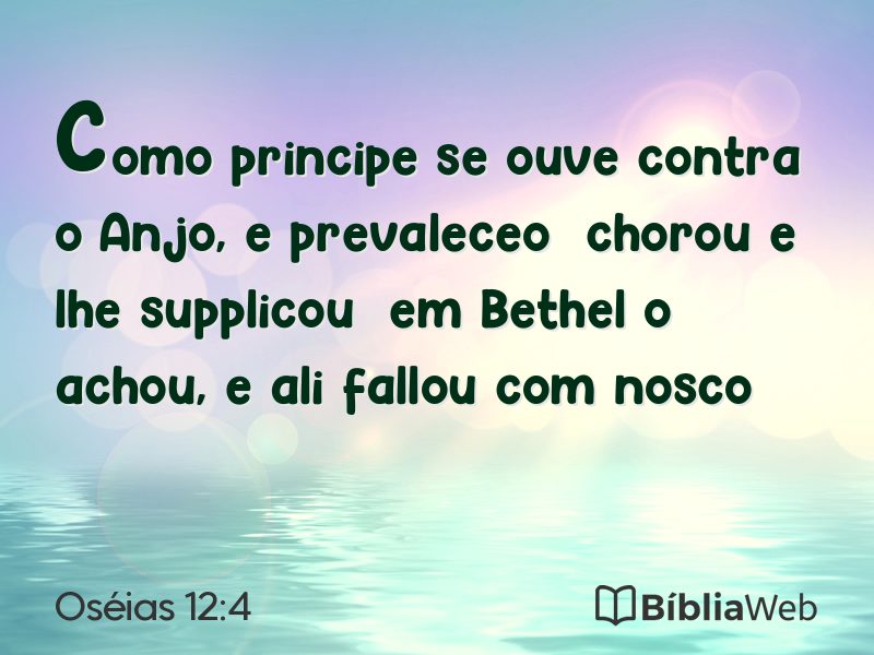 Oséias 12:4 em imagem para compartilhar