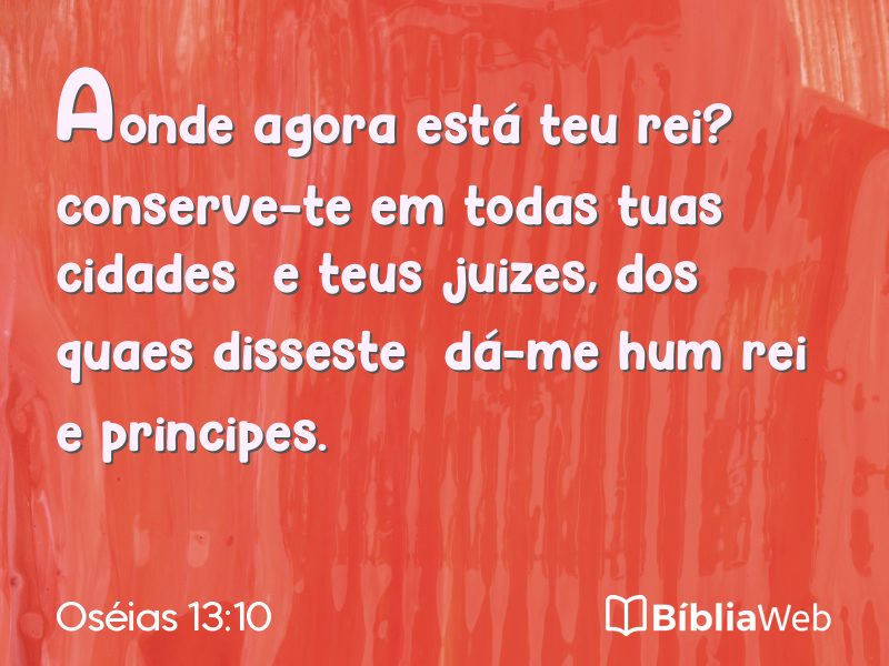 Oséias 13:10 em imagem para compartilhar