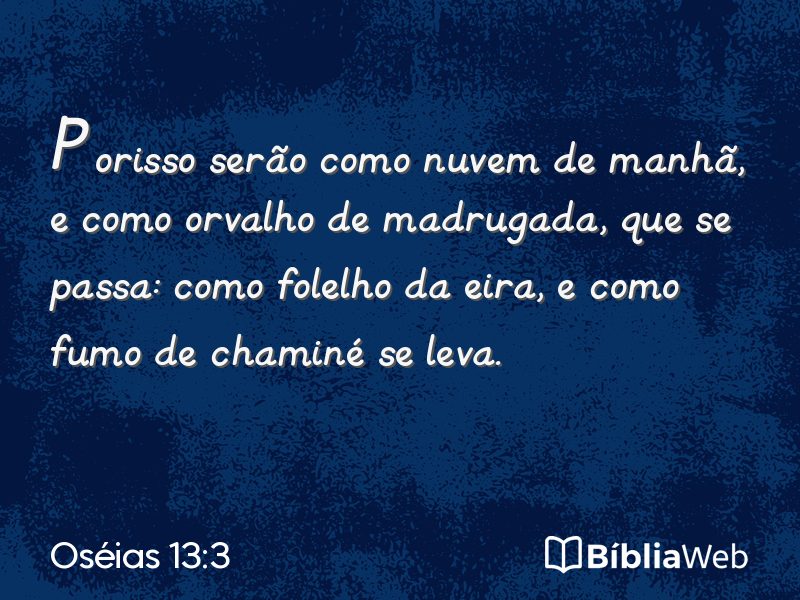 Oséias 13:3 em imagem para compartilhar