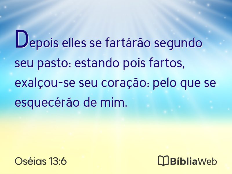Oséias 13:6 em imagem para compartilhar