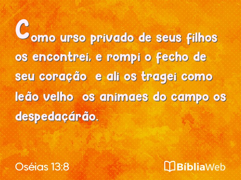 Oséias 13:8 em imagem para compartilhar