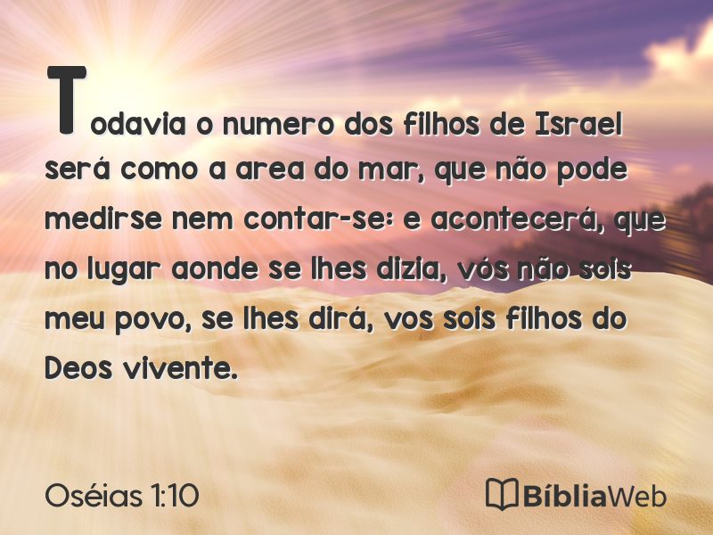 Oséias 1:10 em imagem para compartilhar