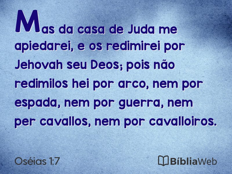 Oséias 1:7 em imagem para compartilhar