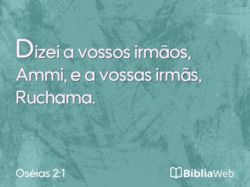 Oséias 2:1 em imagem para compartilhar