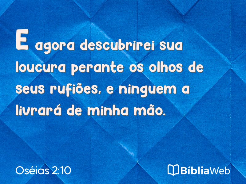 Oséias 2:10 em imagem para compartilhar