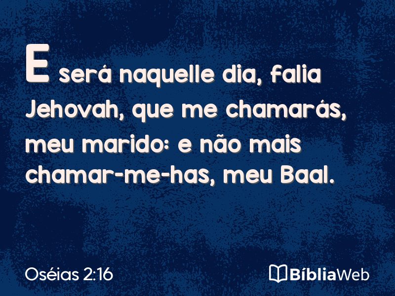 Oséias 2:16 em imagem para compartilhar