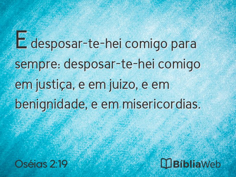Oséias 2:19 em imagem para compartilhar