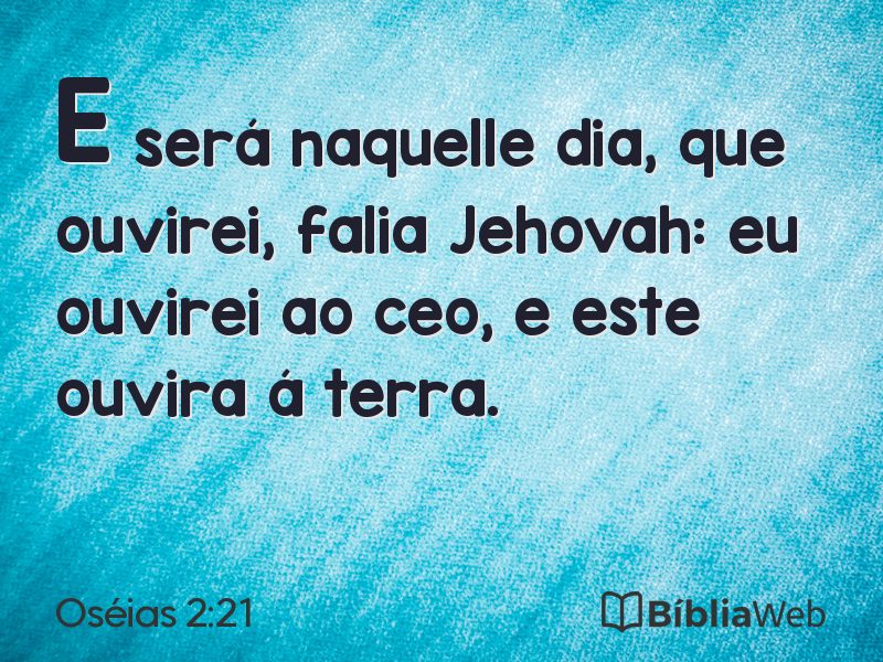 Oséias 2:21 em imagem para compartilhar