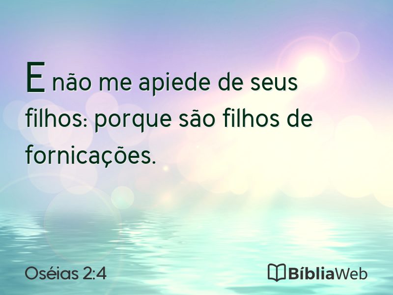 Oséias 2:4 em imagem para compartilhar