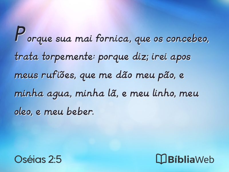 Oséias 2:5 em imagem para compartilhar