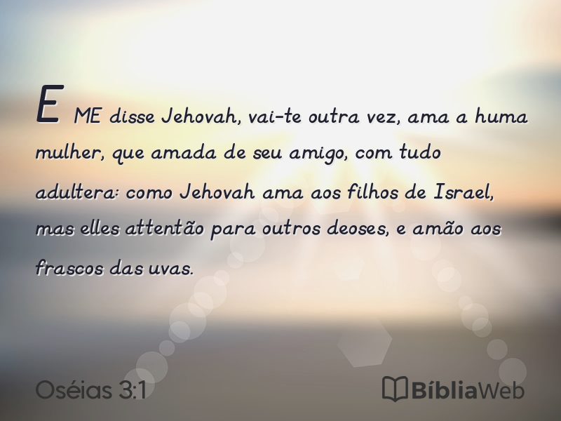 Oséias 3:1 em imagem para compartilhar