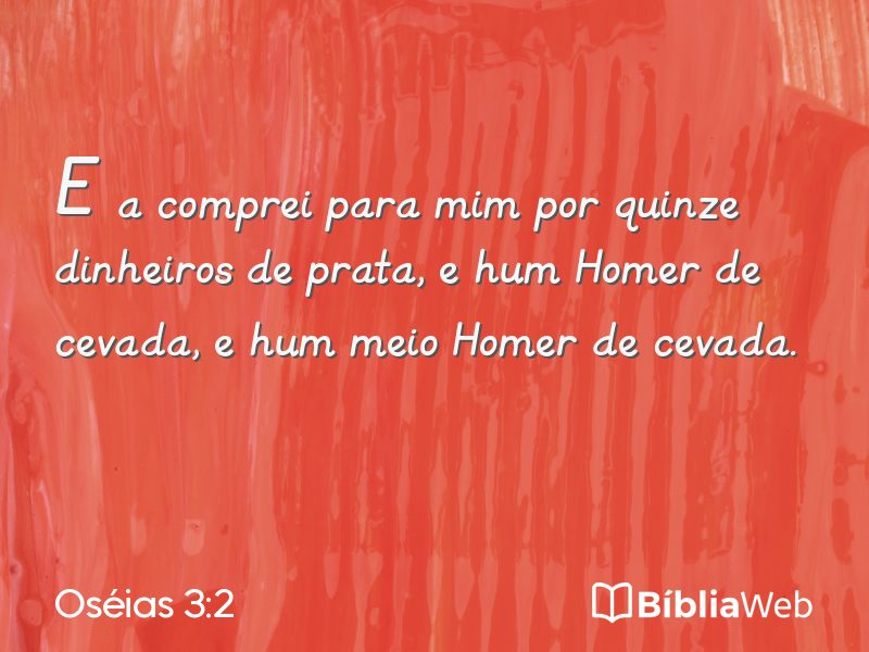 Oséias 3:2 em imagem para compartilhar