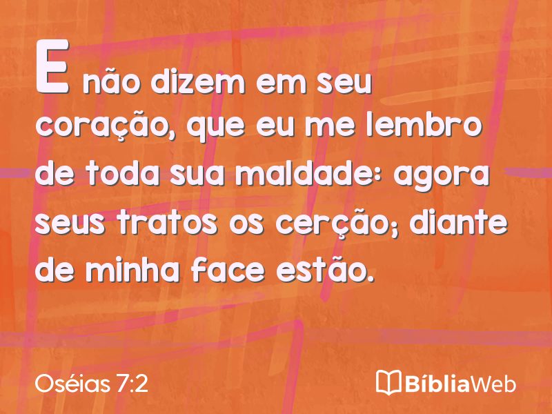 Oséias 7:2 em imagem para compartilhar