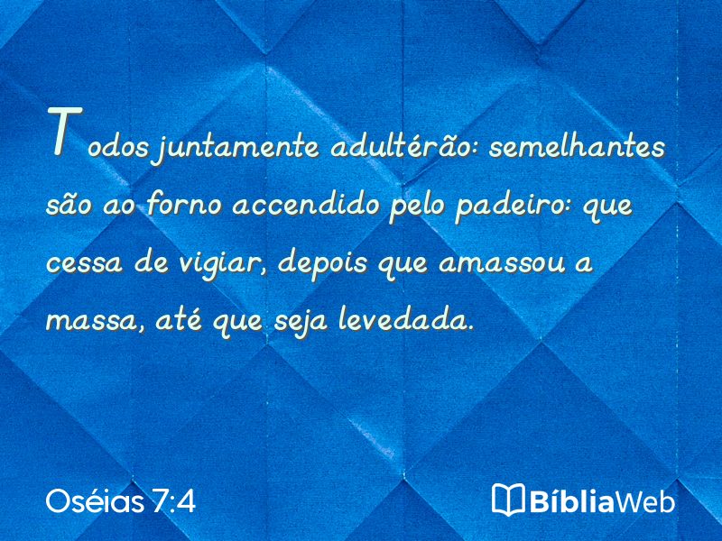 Oséias 7:4 em imagem para compartilhar