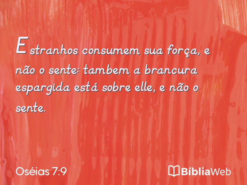 Oséias 7:9 em imagem para compartilhar