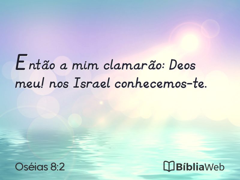 Oséias 8:2 em imagem para compartilhar