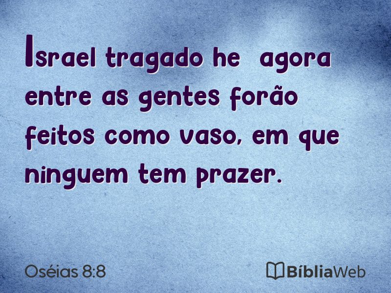 Oséias 8:8 em imagem para compartilhar
