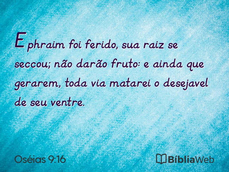 Oséias 9:16 em imagem para compartilhar