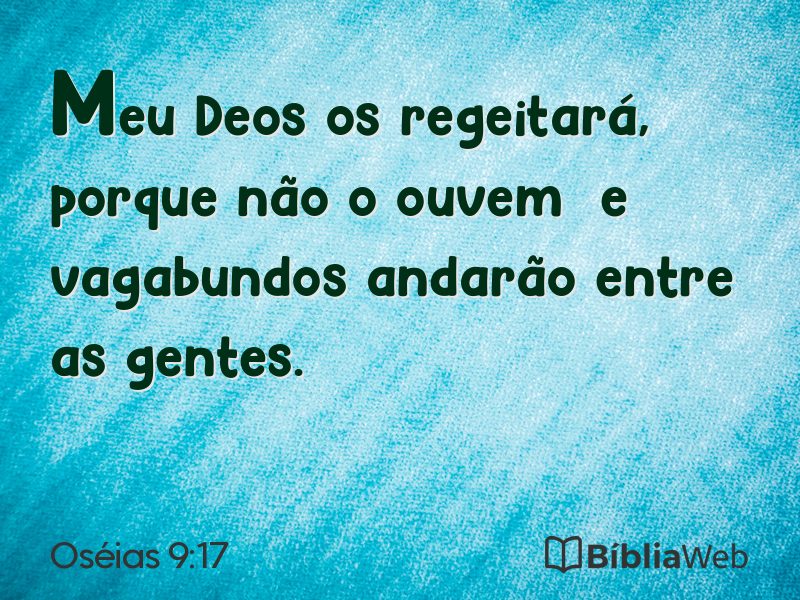 Oséias 9:17 em imagem para compartilhar