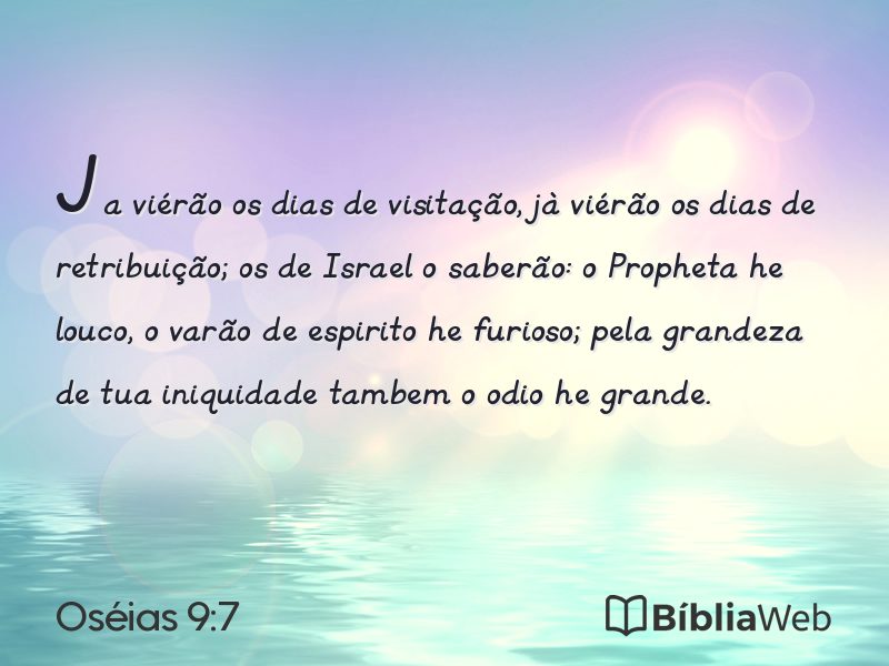 Oséias 9:7 em imagem para compartilhar