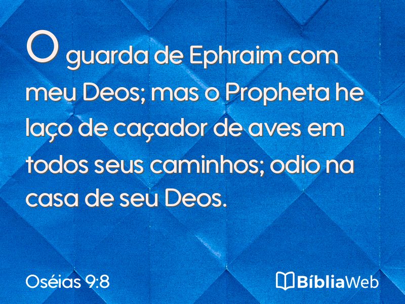 Oséias 9:8 em imagem para compartilhar