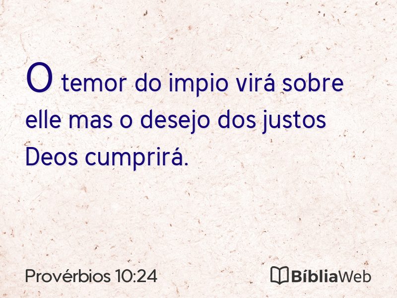 Provérbios 10:24 em imagem para compartilhar