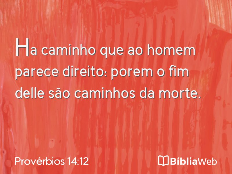 Provérbios 14:12 em imagem para compartilhar