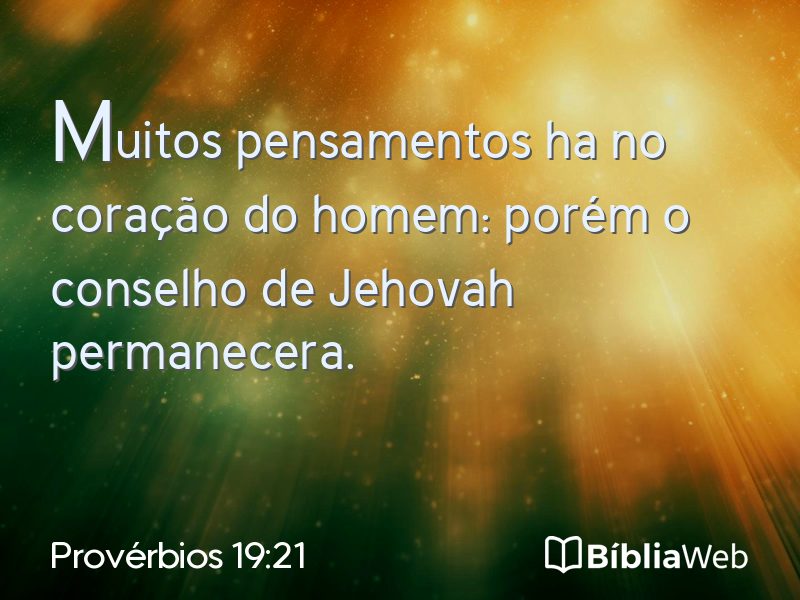 Provérbios 19:21 em imagem para compartilhar