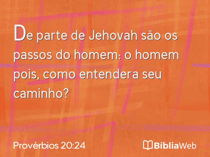 Provérbios 20:24 em imagem para compartilhar