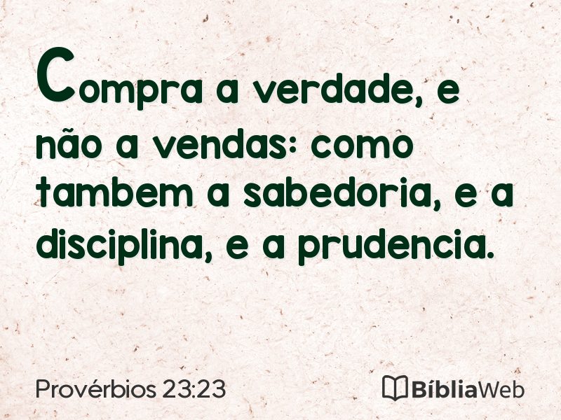 Provérbios 23:23 em imagem para compartilhar
