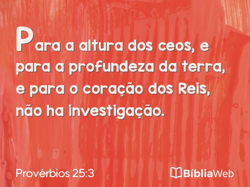 Provérbios 25:3 em imagem para compartilhar