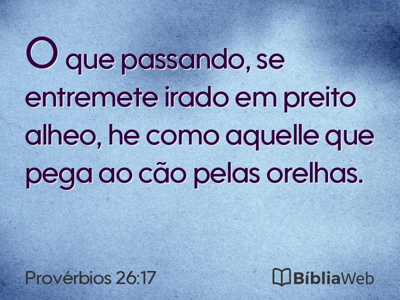 Provérbios 26:17 em imagem para compartilhar