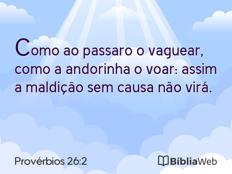 Provérbios 26:2 em imagem para compartilhar