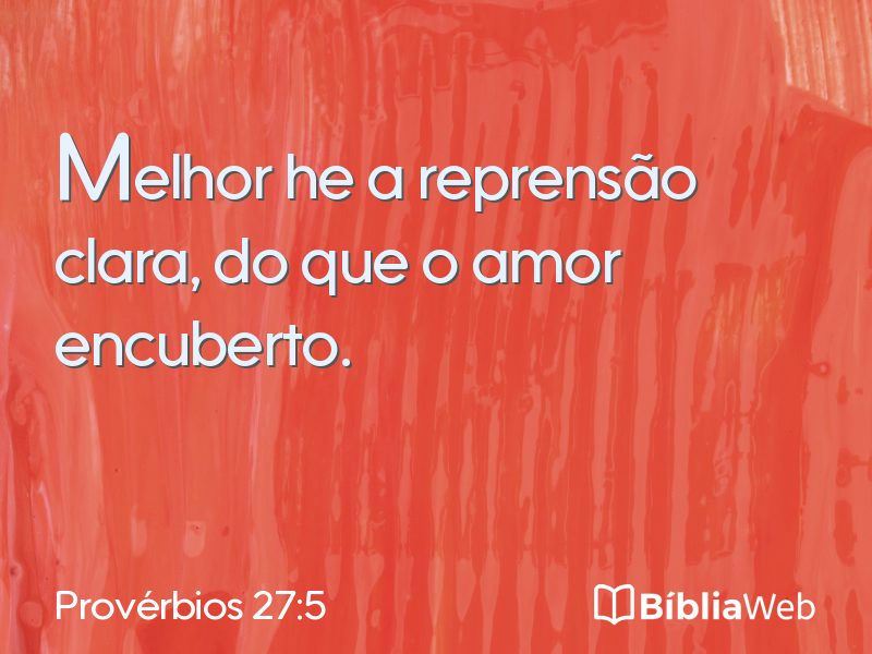 Provérbios 27:5 em imagem para compartilhar