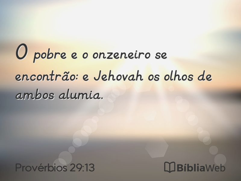 Provérbios 29:13 em imagem para compartilhar