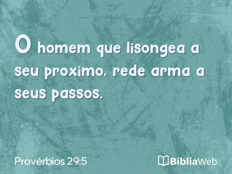 Provérbios 29:5 em imagem para compartilhar