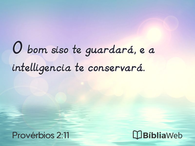 Provérbios 2:11 em imagem para compartilhar
