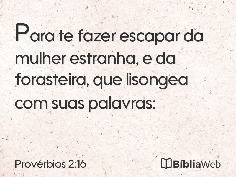 Provérbios 2:16 em imagem para compartilhar
